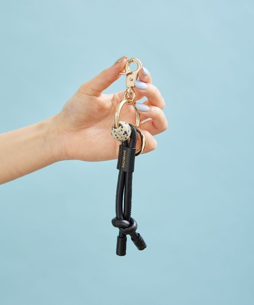 【HASHIBAMI】天然石 レザーコード キーキーリング（キーケース/キーアクセサリー）｜HASHIBAMI（ハシバミ）のファッション通販