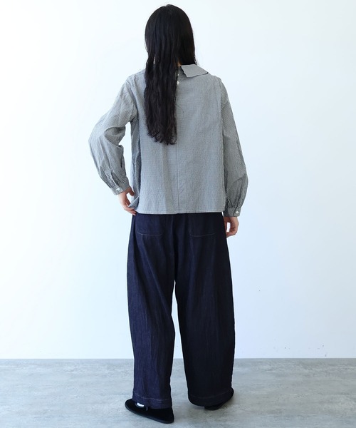 bulle de savon（ビュルデサボン）の「△100/2ブロード 丸衿ブラウス（シャツ/ブラウス・レディース・その他/ホワイト・FREE）」の20枚目の写真