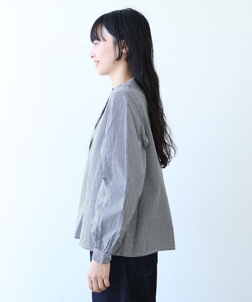 bulle de savon（ビュルデサボン）の「△100/2ブロード 丸衿ブラウス（シャツ/ブラウス・レディース・その他/ホワイト・FREE）」の13枚目の写真