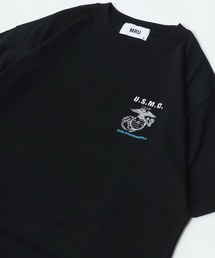 MARUKAWA（マルカワ）の「MRU/エムアールユー ミリタリー ワンポイント刺繍 半袖Tシャツ レディース メンズ（Tシャツ/カットソー・メンズ）」