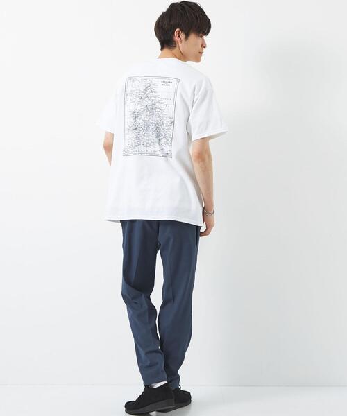 REGENCY WORKS（リージェンシーワークス）の「【別注】＜REGENCY WORKS×green label relaxing＞マップ Tシャツ（Tシャツ/カットソー・メンズ・ホワイト・XL/M/L）」の4枚目の写真