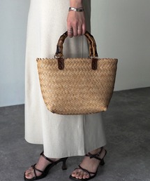 Riberry | ウッドハンドルカゴバッグ(かごバッグ)