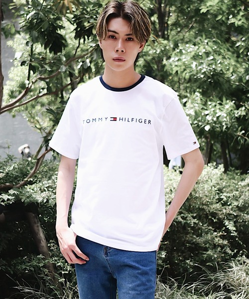 TOMMY HILFIGER（トミーヒルフィガー）の「【TOMMY HILFIGER / トミーヒルフィガー】ロゴプリント半袖Tシャツ（Tシャツ/カットソー・メンズ・ブラック/ホワイト/レッド・XX-LARGE/MEDIUM/LARGE/X-LARGE）」の6枚目の写真