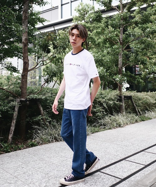 TOMMY HILFIGER（トミーヒルフィガー）の「【TOMMY HILFIGER / トミーヒルフィガー】ロゴプリント半袖Tシャツ（Tシャツ/カットソー・メンズ・ブラック/ホワイト/レッド・XX-LARGE/MEDIUM/LARGE/X-LARGE）」の5枚目の写真