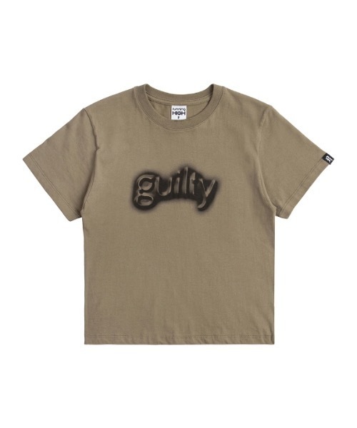runningHIGH(ランニングハイ)の「【RUNNING HIGH 】GUILTY クロップ Tシャツ / GUILTY CROP TEE(Tシャツ/カットソー・レディース・レッド/カーキ/ホワイト・FREE)」の6枚目の写真