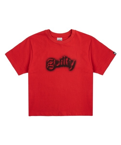 runningHIGH(ランニングハイ)の「【RUNNING HIGH 】GUILTY クロップ Tシャツ / GUILTY CROP TEE(Tシャツ/カットソー・レディース・レッド/カーキ/ホワイト・FREE)」の7枚目の写真