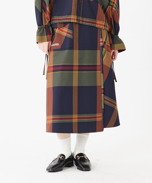 【セール】PLAID WRAP SKIRT（スカート）｜MILKFED.（ミルクフェド）