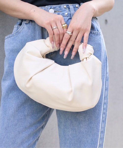 Ada.(エイダ)の「ワンハンドルマンドゥバッグ(ハンドバッグ・レディース・イエロー/アイボリー/グリーン/ブラック・FREE)」の6枚目の写真