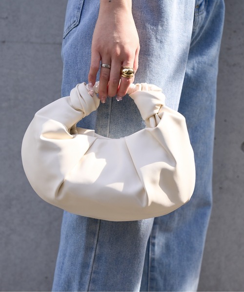 Ada.(エイダ)の「ワンハンドルマンドゥバッグ(ハンドバッグ・レディース・イエロー/アイボリー/グリーン/ブラック・FREE)」の7枚目の写真