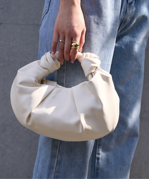 Ada.(エイダ)の「ワンハンドルマンドゥバッグ(ハンドバッグ・レディース・イエロー/アイボリー/グリーン/ブラック・FREE)」の8枚目の写真