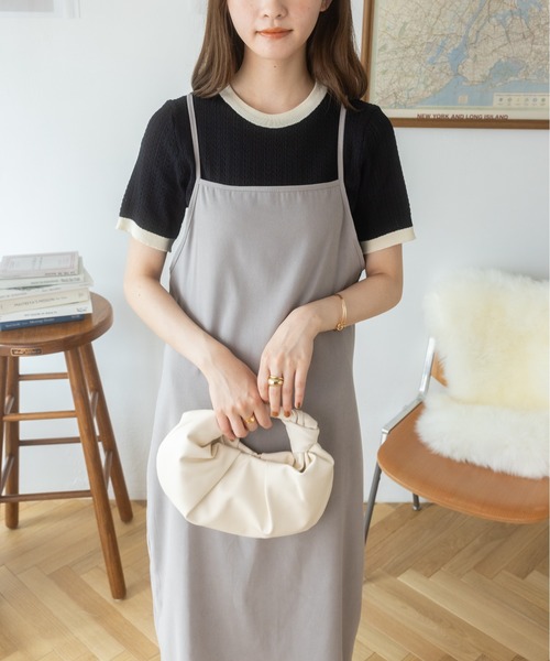 Ada.(エイダ)の「ワンハンドルマンドゥバッグ(ハンドバッグ・レディース・イエロー/アイボリー/グリーン/ブラック・FREE)」の17枚目の写真