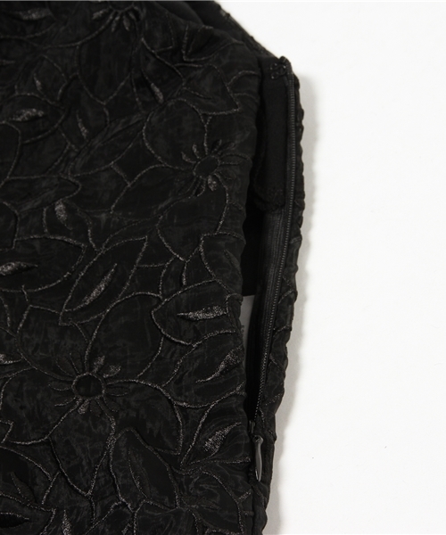 OUTLET（アウトレット）の「【Delyle noir】フラワーオーガンジー刺繍ショート（シャツ/ブラウス・レディース・ブラック・FREE）」の7枚目の写真
