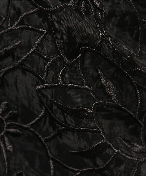 OUTLET（アウトレット）の「【Delyle noir】フラワーオーガンジー刺繍ショート（シャツ/ブラウス・レディース・ブラック・FREE）」の8枚目の写真