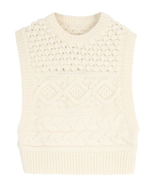 titivate（ティティベイト）の「ｹｰﾌﾞﾙﾆｯﾄﾍﾞｽﾄ（ベスト）」 - WEAR