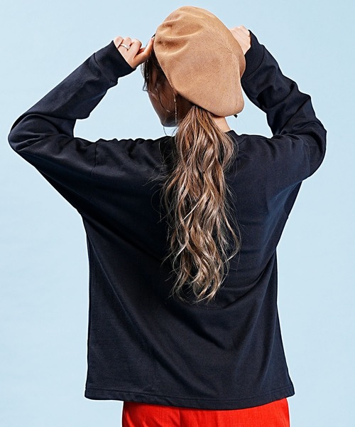 RVCA(ルーカ)の「RVCA/ルーカ 長袖Tシャツ 前面プリント ドロップショルダー 薄手 BD044-070(Tシャツ/カットソー・レディース・ホワイト/ブラック・M/S)」の13枚目の写真