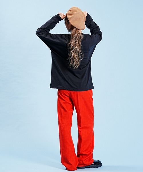 RVCA(ルーカ)の「RVCA/ルーカ 長袖Tシャツ 前面プリント ドロップショルダー 薄手 BD044-070(Tシャツ/カットソー・レディース・ホワイト/ブラック・M/S)」の17枚目の写真