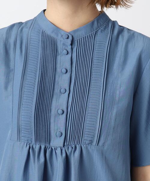 grove（グローブ）の「◆可憐でレトロかわいいピンタックブラウス（シャツ/ブラウス・レディース・オレンジ/ブルー/アイボリー/サンドベージュ/ブラック・02/03/01/05/04）」の7枚目の写真