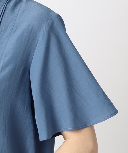 grove（グローブ）の「◆可憐でレトロかわいいピンタックブラウス（シャツ/ブラウス・レディース・オレンジ/ブルー/アイボリー/サンドベージュ/ブラック・02/03/01/05/04）」の6枚目の写真