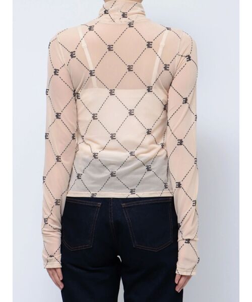 EMODA(エモダ)の「ハイネックストレッチトップ(Tシャツ/カットソー・レディース・ブラック/ベージュ・FREE)」の16枚目の写真