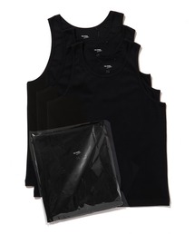 TANK TOP 2P + 1P SERVICE 3P PACK / 無地 タンクトップ 2P + 1P サービス 3P パック