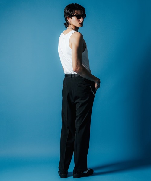 CRIMIE(クライミー)の「TANK TOP 2P + 1P SERVICE 3P PACK / 無地 タンクトップ 2P + 1P サービス 3P パック(Tシャツ/カットソー・メンズ・ホワイト/ブラック/オートミール/ダークグレー/カーキ/ホワイト×ブラック・S/M/L/XL/XXL)」の12枚目の写真