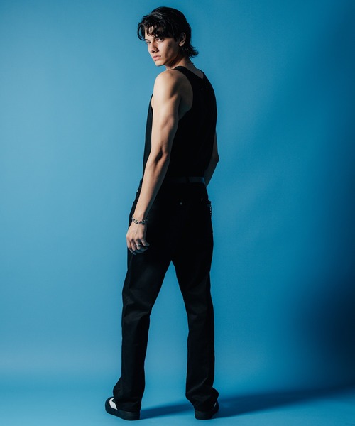 CRIMIE(クライミー)の「TANK TOP 2P + 1P SERVICE 3P PACK / 無地 タンクトップ 2P + 1P サービス 3P パック(Tシャツ/カットソー・メンズ・ホワイト/ブラック/オートミール/ダークグレー/カーキ/ホワイト×ブラック・S/M/L/XL/XXL)」の16枚目の写真