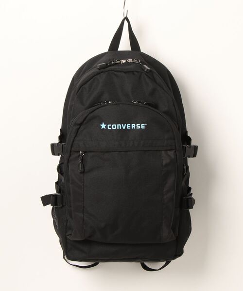 CONVERSE(コンバース)の「【CONVERSE/コンバース】メッシュポケットデイバッグ バックパック 大容量30L 多収納(バックパック/リュック・メンズ・ホワイト/ピンク/サックスブルー・FREE)」の2枚目の写真