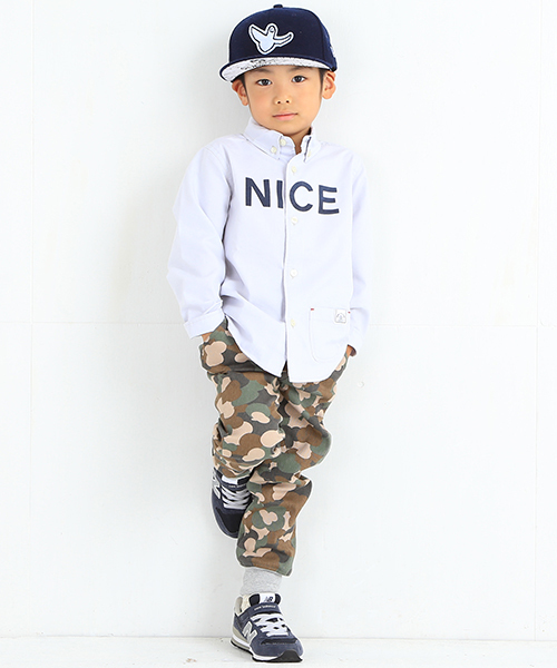 B:MING by BEAMS（ビーミングバイビームス）の「ビーミング by ビームス / ストレッチチノリブパンツ（チノパンツ・キッズ・カモフラージュ/ネイビー/ベージュ・80/140/130/110/100/120/150/90）」の8枚目の写真