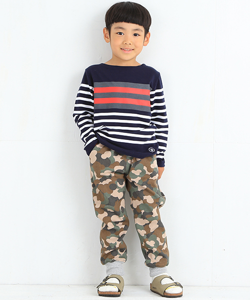 B:MING by BEAMS（ビーミングバイビームス）の「ビーミング by ビームス / ストレッチチノリブパンツ（チノパンツ・キッズ・カモフラージュ/ネイビー/ベージュ・80/140/130/110/100/120/150/90）」の10枚目の写真