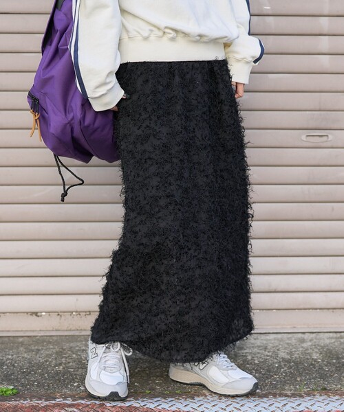 FREAK'S STORE（フリークスストア）の「フェザリースカート（スカート・レディース・オフホワイト/ブラック・ﾌﾘ-）」の14枚目の写真