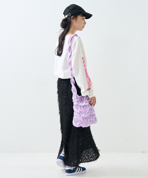 FREAK'S STORE（フリークスストア）の「フェザリースカート（スカート・レディース・オフホワイト/ブラック・ﾌﾘ-）」の17枚目の写真