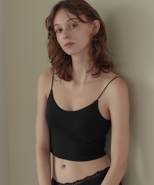 bijorie（ビジュリィ）の「【bijorie】ウォームジンジャー カップ付きブラトップ／NEW BASIC series（ブラジャー・レディース・ブラック/アイボリー/サックスブルー・M/L/LG）」の2枚目の写真