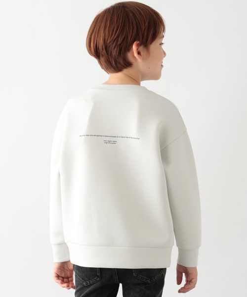 GLOBAL WORK(グローバルワーク)の「ライトクッションクルー/ロゴ/969856(スウェット・キッズ・ベージュ/チャコール/オフホワイト/ブルーグリーン/ライトグレー・110cm/130cm/100cm/120cm/160cm/140cm/150cm)」の8枚目の写真