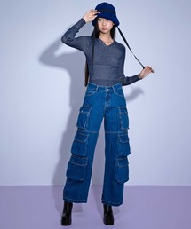 ANNA SUI | ANNA SUI NYC デニムワイド カーゴパンツ 【SP】(カーゴパンツ)