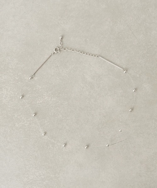 aquvii（アクビ）の「アクビ point necklace（ネックレス・レディース・シルバー・フリー）」の5枚目の写真