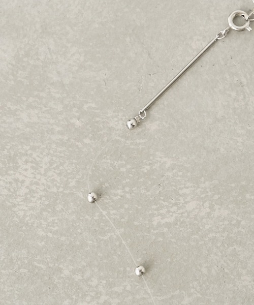 aquvii（アクビ）の「アクビ point necklace（ネックレス・レディース・シルバー・フリー）」の6枚目の写真