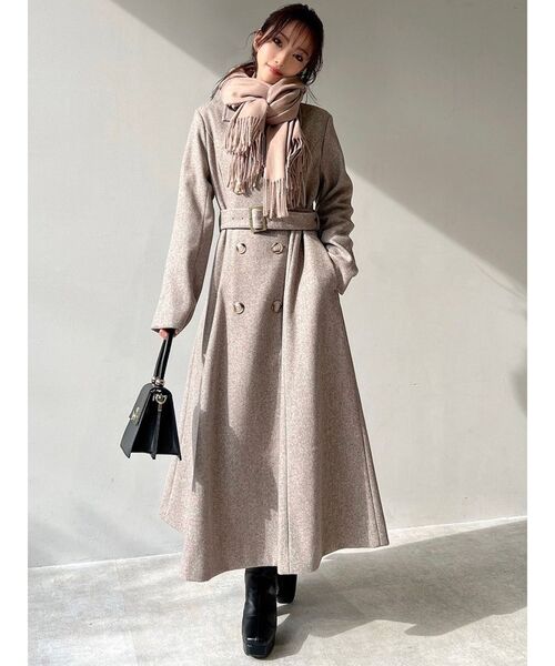 RESEXXY（リゼクシー）の「フリンジストール（ストール/ショール・レディース・ブラック/ベージュ・FREE）」の8枚目の写真