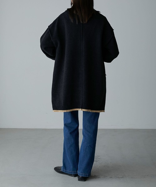 Anss.me(アンスミー)の「【Anss.me】2wayマットモールニットVネックプルオーバー(ニット/セーター・レディース・アイボリー/ブラック/グレー・FREE)」の21枚目の写真