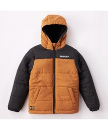 SEVEN2（セブンツー）の「SEVEN2 セブンツー ジャケット子供用 中綿 ロゴブランド ジップアップ フーディー アウター（ダウンジャケット/コート）」