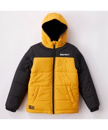 SEVEN2（セブンツー）の「SEVEN2 セブンツー ジャケット子供用 中綿 ロゴブランド ジップアップ フーディー アウター（ダウンジャケット/コート）」