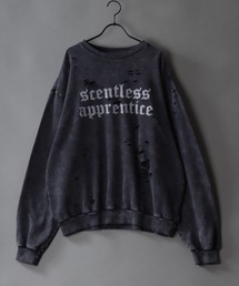 SITRY | sulfur dyeing damage sweatshirt/硫化染め ダメージスウェットシャツ/トレーナー(スウェット)