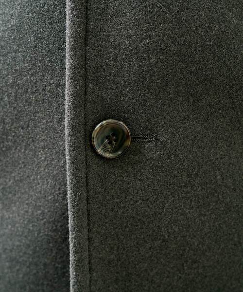 MEN'S MELROSE(メンズメルローズ)の「【WEB限定】ジャージメルトンスタンドカラーコート(その他アウター・メンズ・ネイビー/グレイッシュベージュ/サックスブルー/チャコールグレー・3/5/4)」の18枚目の写真