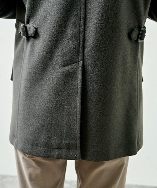 MEN'S MELROSE(メンズメルローズ)の「【WEB限定】ジャージメルトンスタンドカラーコート(その他アウター・メンズ・ネイビー/グレイッシュベージュ/サックスブルー/チャコールグレー・3/5/4)」の21枚目の写真