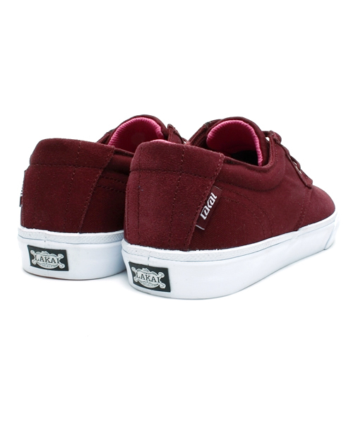 LAKAI LIMITED FOOTWEAR(ラカイリミテッドフットウェア)の「メンズ ラカイ エムジェー ポートスエード LAKAI MJ(スニーカー・メンズ・バーガンディー・28cm/24cm/26cm/23cm/26.5cm/25.5cm/27.5cm/27cm)」の4枚目の写真