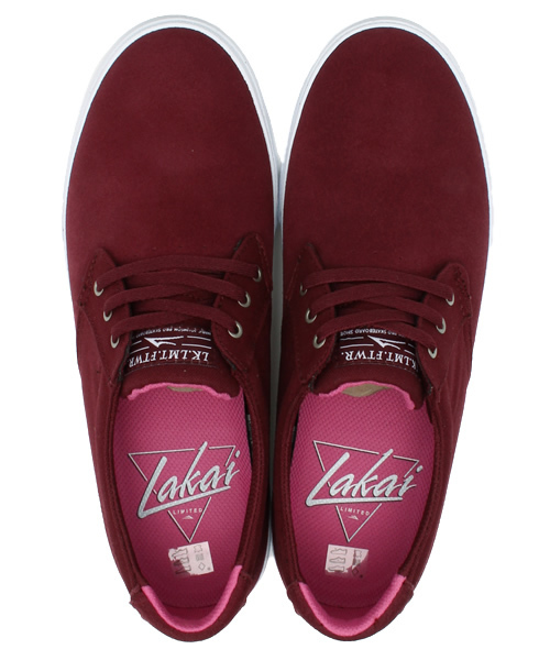 LAKAI LIMITED FOOTWEAR(ラカイリミテッドフットウェア)の「メンズ ラカイ エムジェー ポートスエード LAKAI MJ(スニーカー・メンズ・バーガンディー・28cm/24cm/26cm/23cm/26.5cm/25.5cm/27.5cm/27cm)」の9枚目の写真