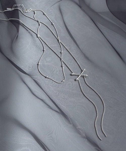 GOLDY（ゴールディ）の「テンプティング グレイン レイヤード ネックレス（ネックレス・レディース・ゴールド系その他/ゴールド/シルバー系その他/シルバー・FREE）」の3枚目の写真