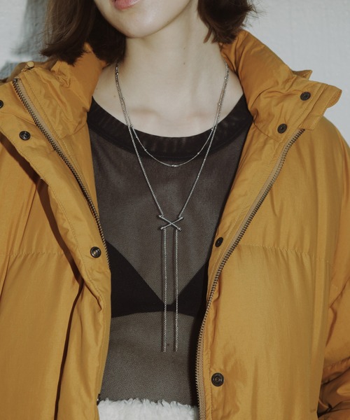 GOLDY（ゴールディ）の「テンプティング グレイン レイヤード ネックレス（ネックレス・レディース・ゴールド系その他/ゴールド/シルバー系その他/シルバー・FREE）」の2枚目の写真