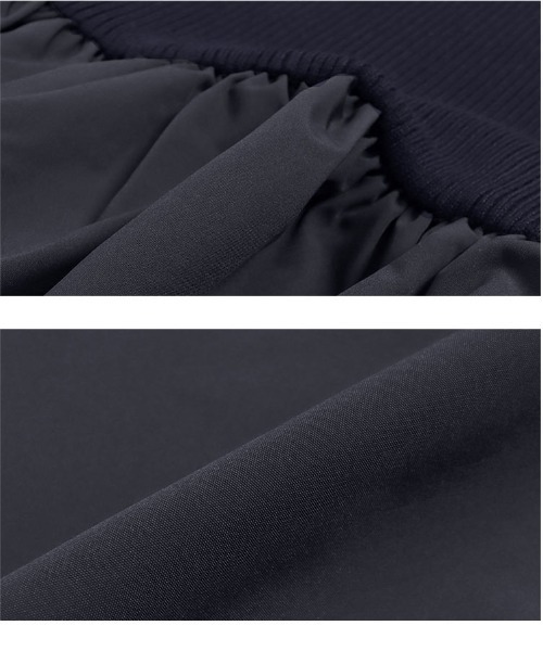 KOBE LETTUCE（コウベレタス）の「[ SAYAKAさんコラボ ] ニットドッキングワンピース（ワンピース・レディース・ネイビー/ブラック/ホワイト×ブラック・M）」の12枚目の写真