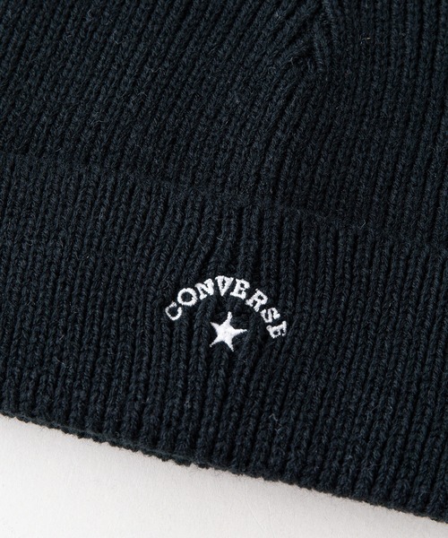 CONVERSE(コンバース)の「【CONVERSE/コンバース】ウサギミミニットキャップ ワンポイントブランドロゴ刺繍(ニットキャップ/ビーニー・レディース・ホワイト/ブラック・FREE)」の7枚目の写真