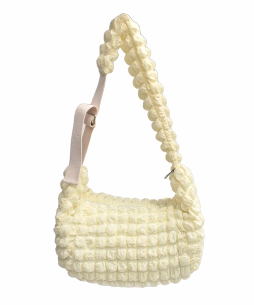 ムラサキスポーツ(ムラサキスポーツ)の「ALOHA PEOPLE/アロハピープル ショルダーバッグ ポップコーンショルダー AP23AW003-DD3(ショルダーバッグ・レディース・ホワイト/ブラック/ロイヤルブルー・FREE)」の1枚目の写真